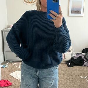 golden Earth Navy Sweater